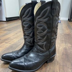 Men’s Leather Steel Toe Cowboy Boots